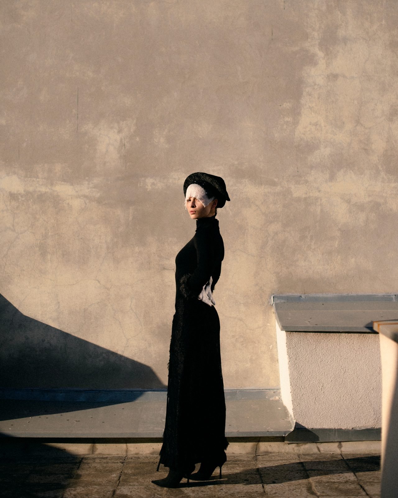 A small black kokoshnik 9