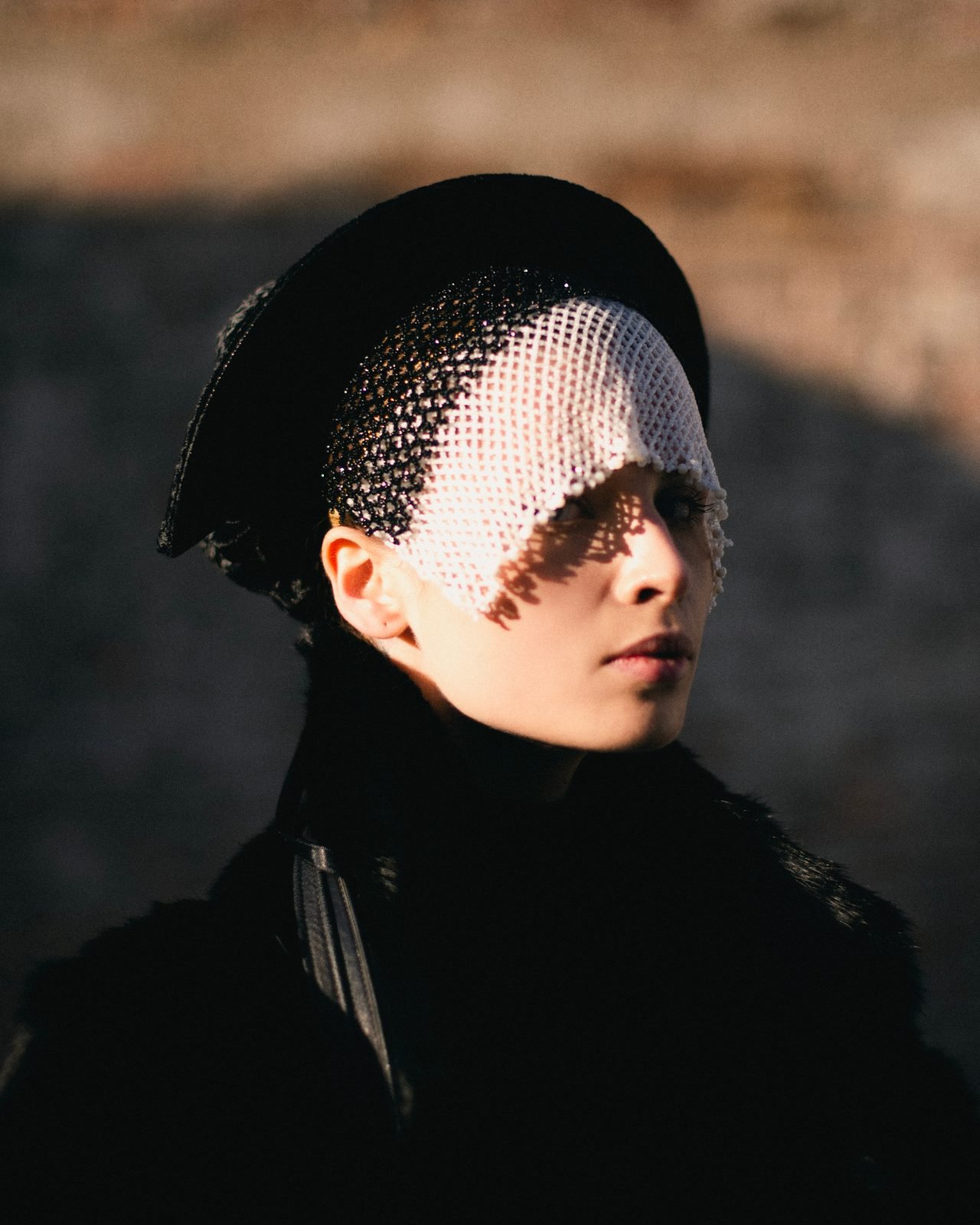 A small black kokoshnik 12